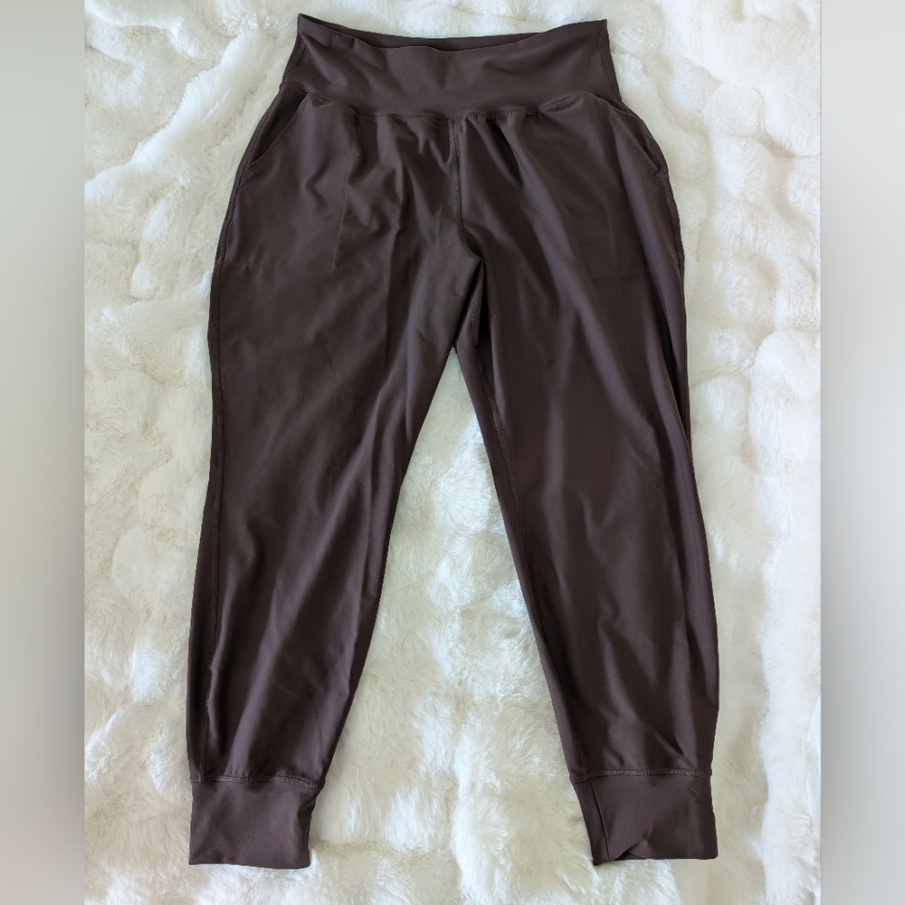Old Navy Active Powersoft Go Dry High Rise Jogger // Brown